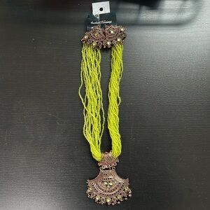 Light Green Jewelry Set (Necklace & Earrings) | New | Made in India